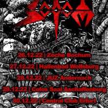 NEW! Sodom & Traitor, Erfurt, Club Central, December, 30.2022